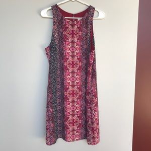 Allison Joy (Evereve) Red Floral Sleeveless Mini Dress Size M